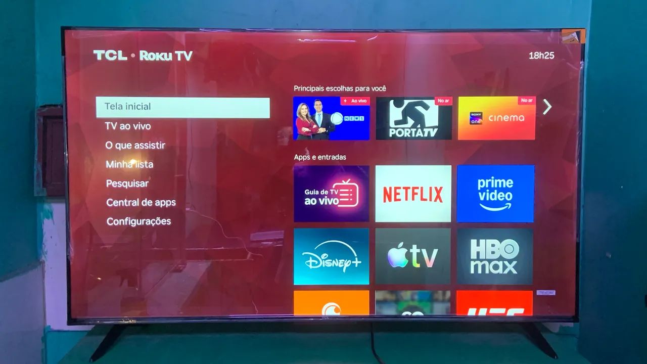 TV SMART SEMP TCL 50 POLEGADAS 4K BORDA INFINITA ZERADA SEMI NOVA 