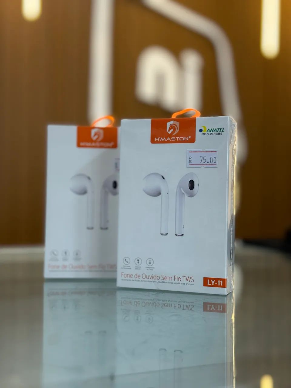 Fone de Ouvido Bluetooth Branco 