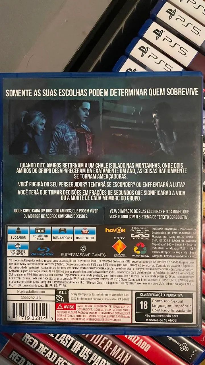 UNTIL DAWN - JOGO PS4  - Foto 2