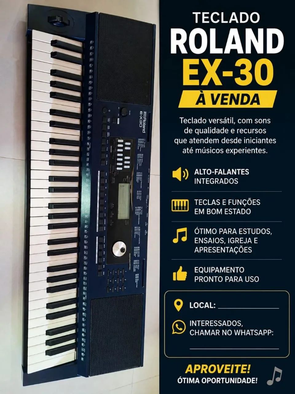 Teclado Roland