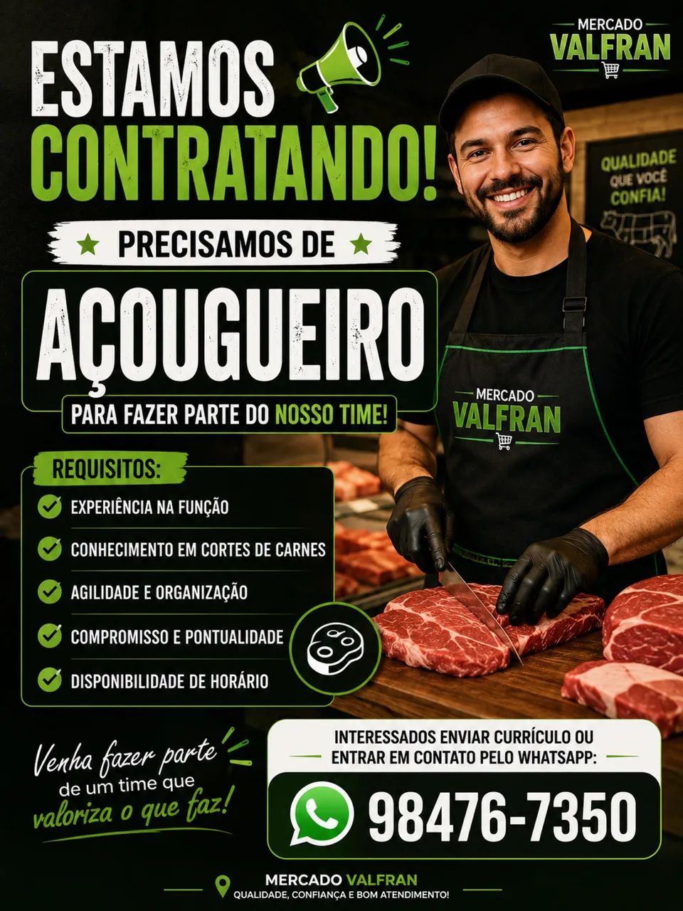 Vaga para Açougueiro