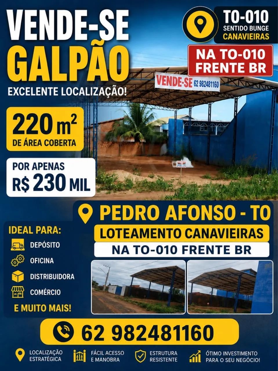 GALPÃO TO-010 INDO PARA BUNGE PEDRO AFONSO  - Foto 4