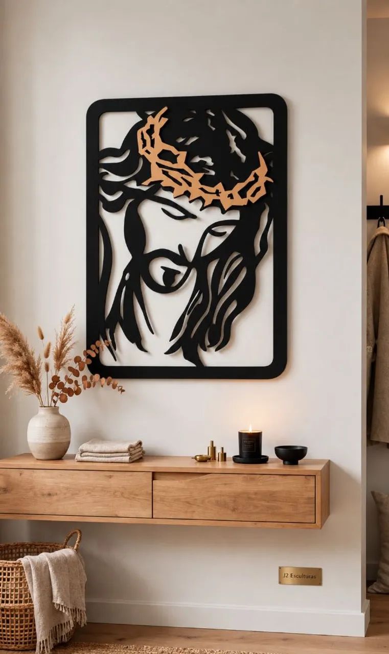 Quadro vazado Cristo 