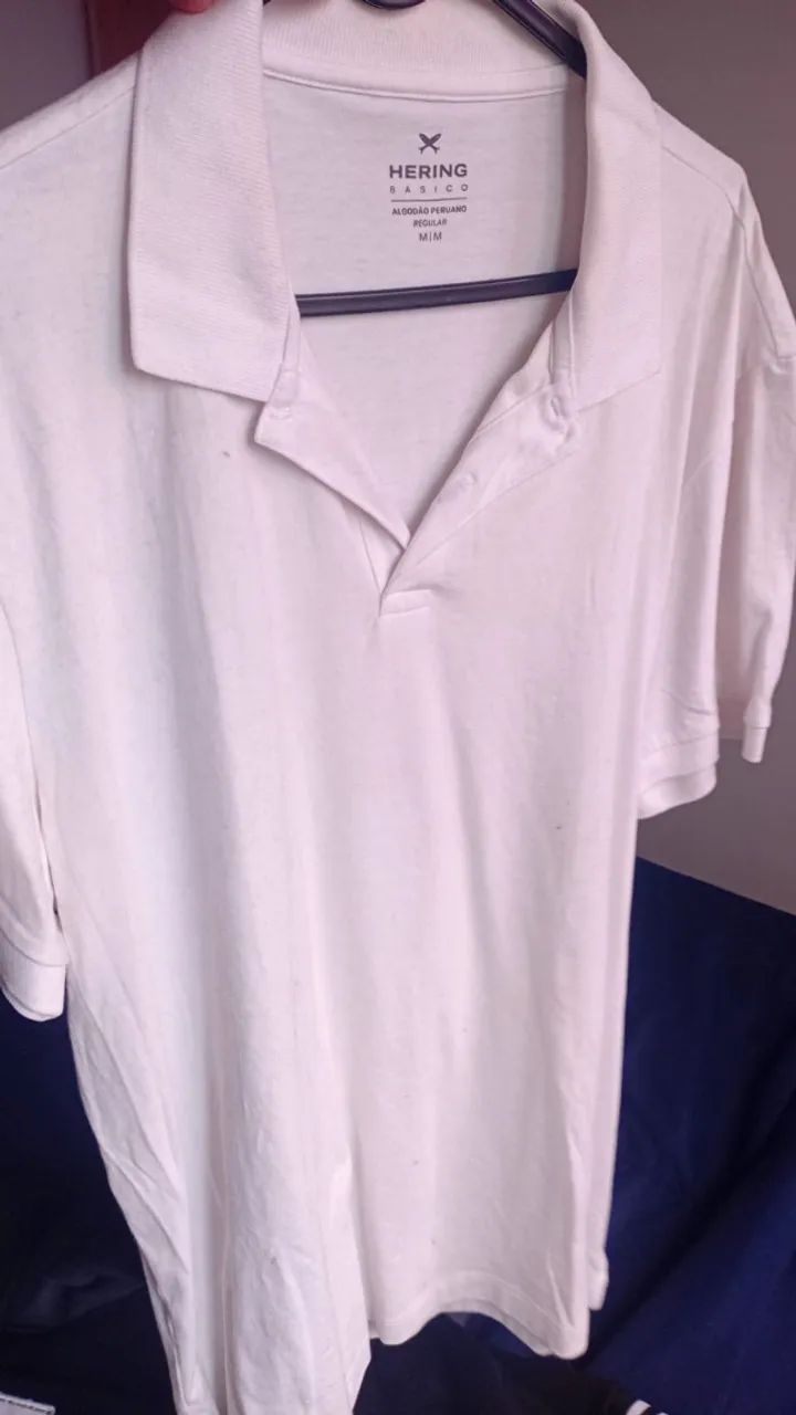 Camisa polo Hering algod'ao peruano