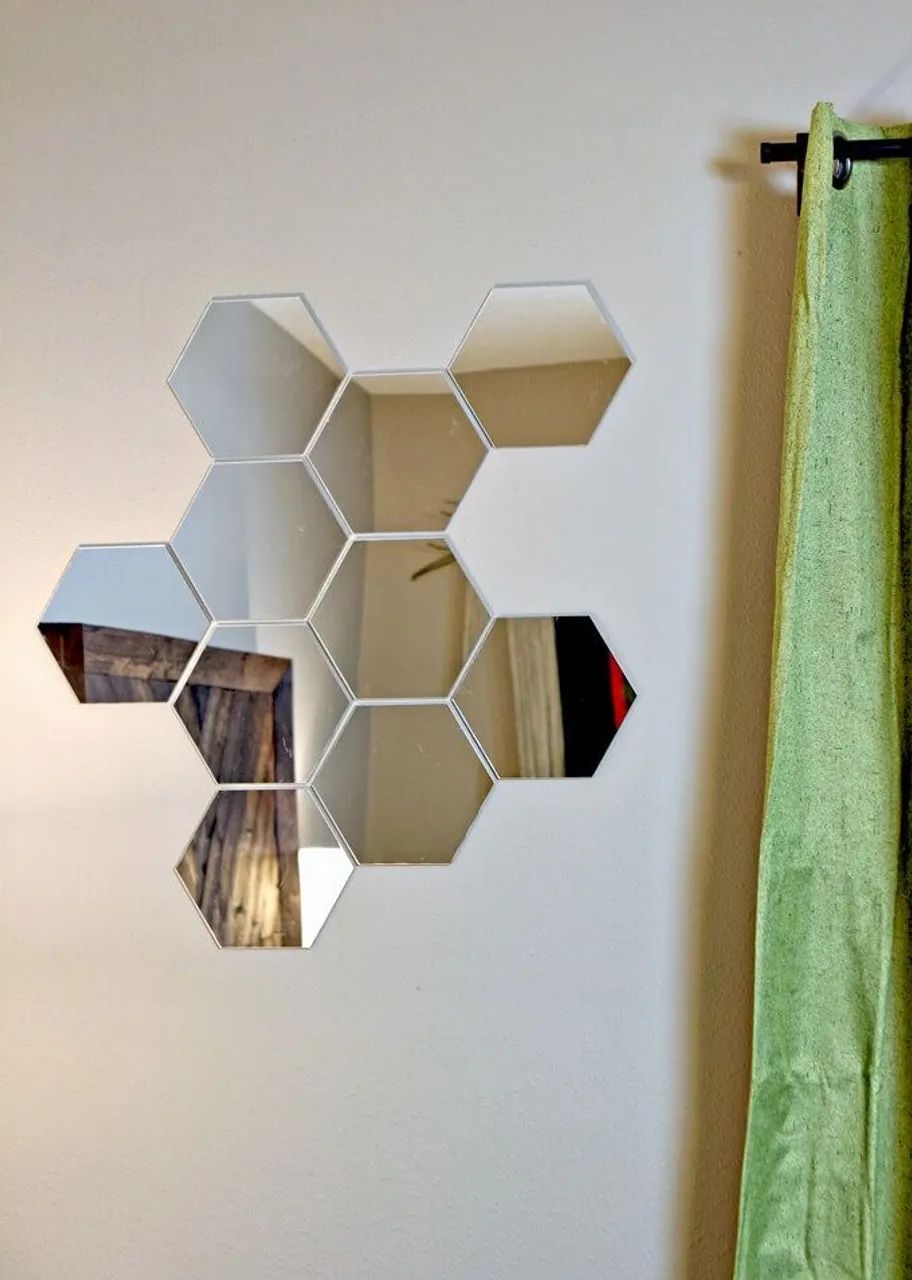 Kit de Espelhos Hexagonais - Deixe Sua Parede Sofisticada! - Foto 2