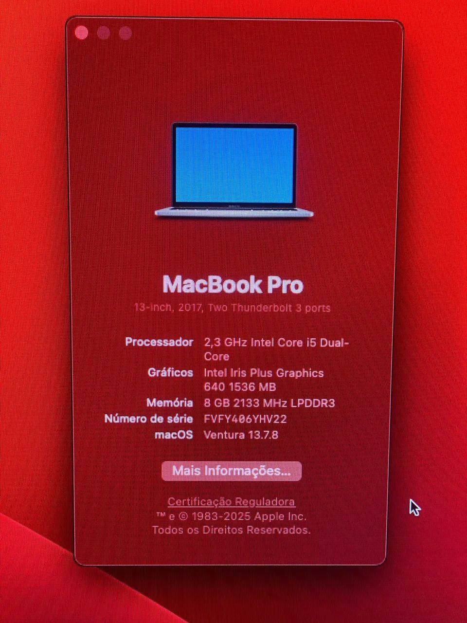 MacBook Pro de 13' 2017(SEM TELA) - Foto 2