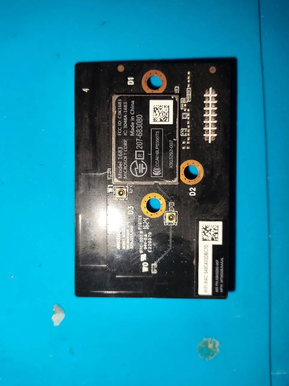 Placa Modulo Wi-fi/ Bluetooth Xbox One S Original Microsoft - Foto 3