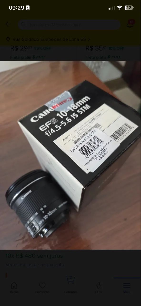 Câmera cânon sl3 nova , com lente do kit+ lente extra + sd e acessórios na caixa  - Foto 4