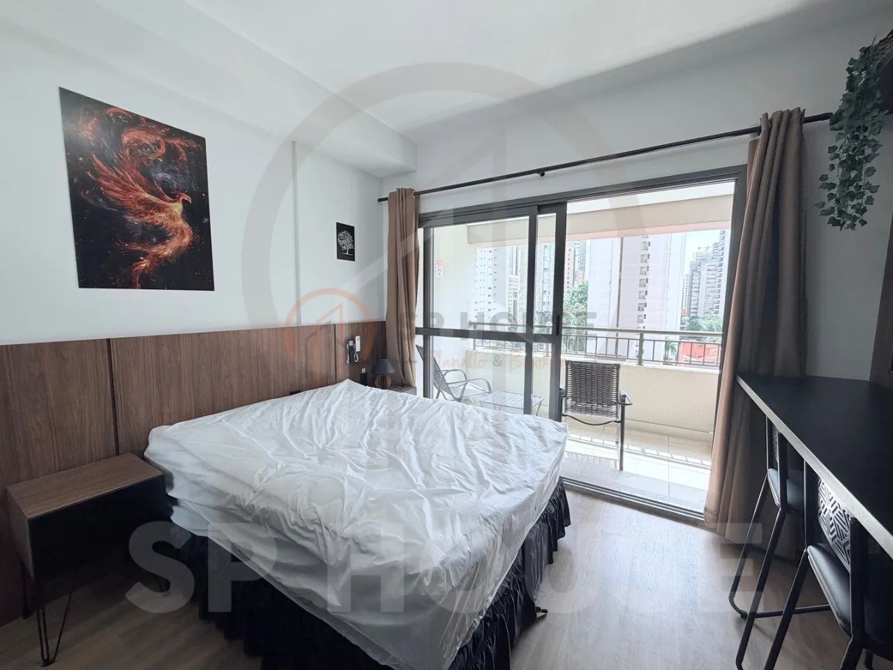 Studio mobiliado para locação Moema, 1 quarto, 1 banheiro, varanda, 29m², - Foto 4