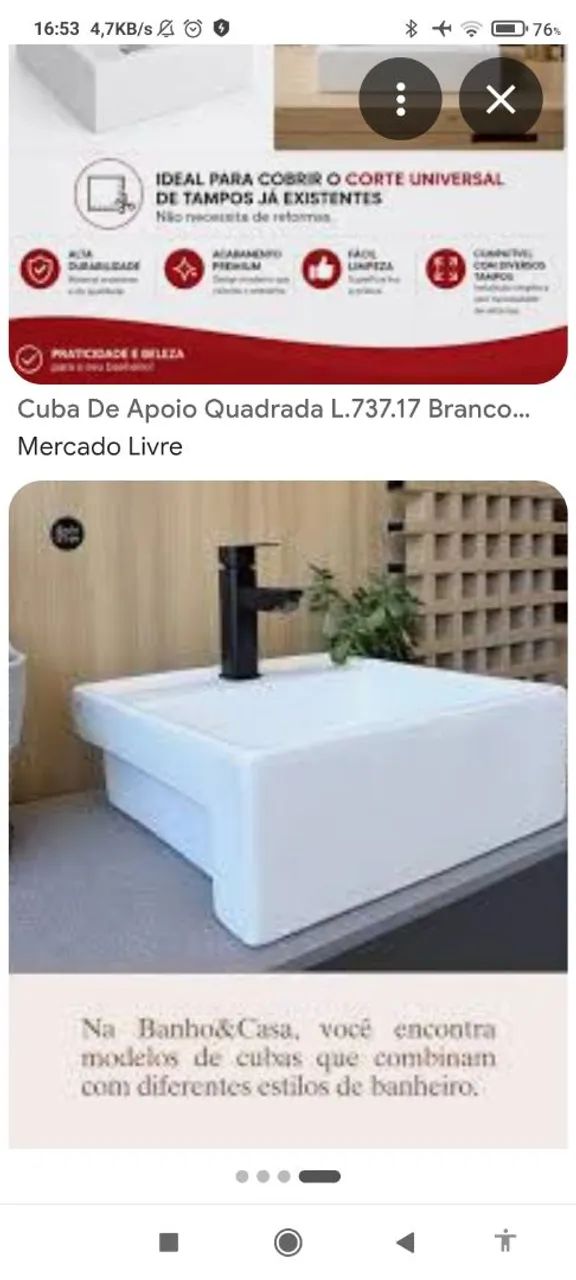 Cuba de banheiro  - Foto 2