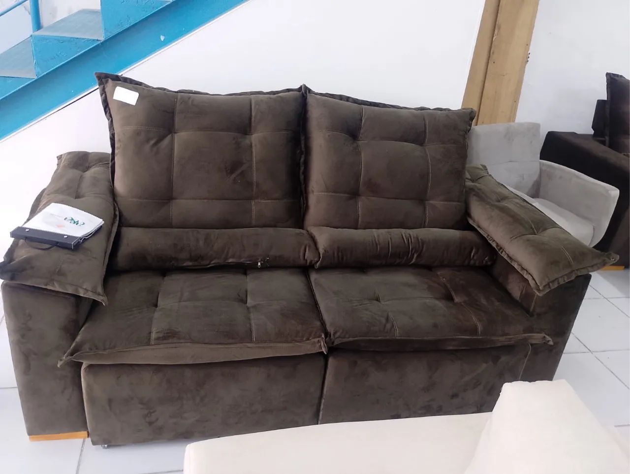 Sofá moderno mega confortável direto da fábrica com pillow top - Foto 2