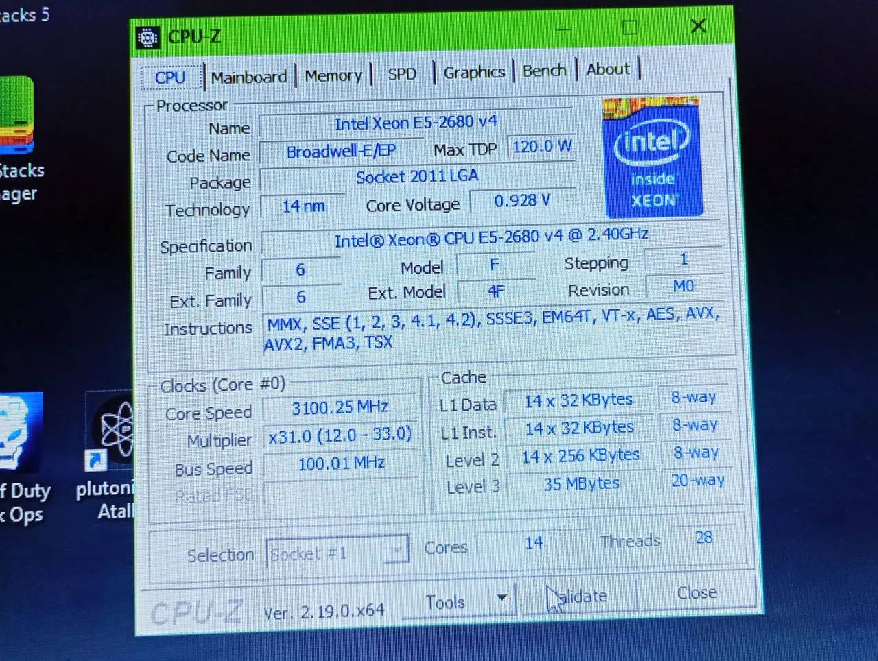 O Intel Xeon E5-2680 v4 - Foto 2