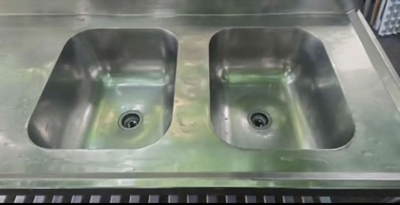 Pia inox com duas cubas para restaurante - Foto 2