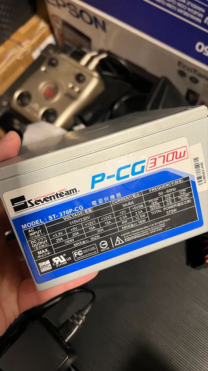 Fonte ATX 370w Real com Plug pciex pra Computador  - Foto 2