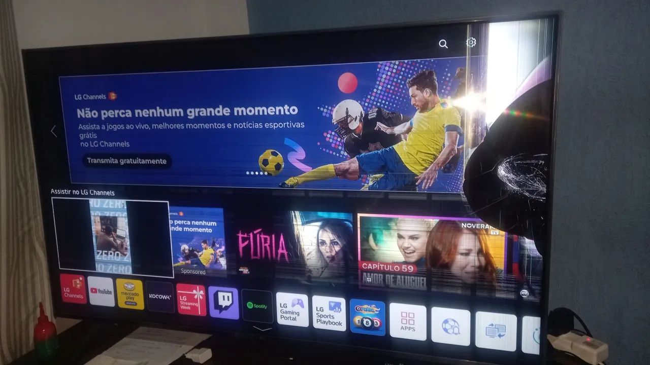 Smart TV LG 50 polegadas TELA Defeito  - Foto 4