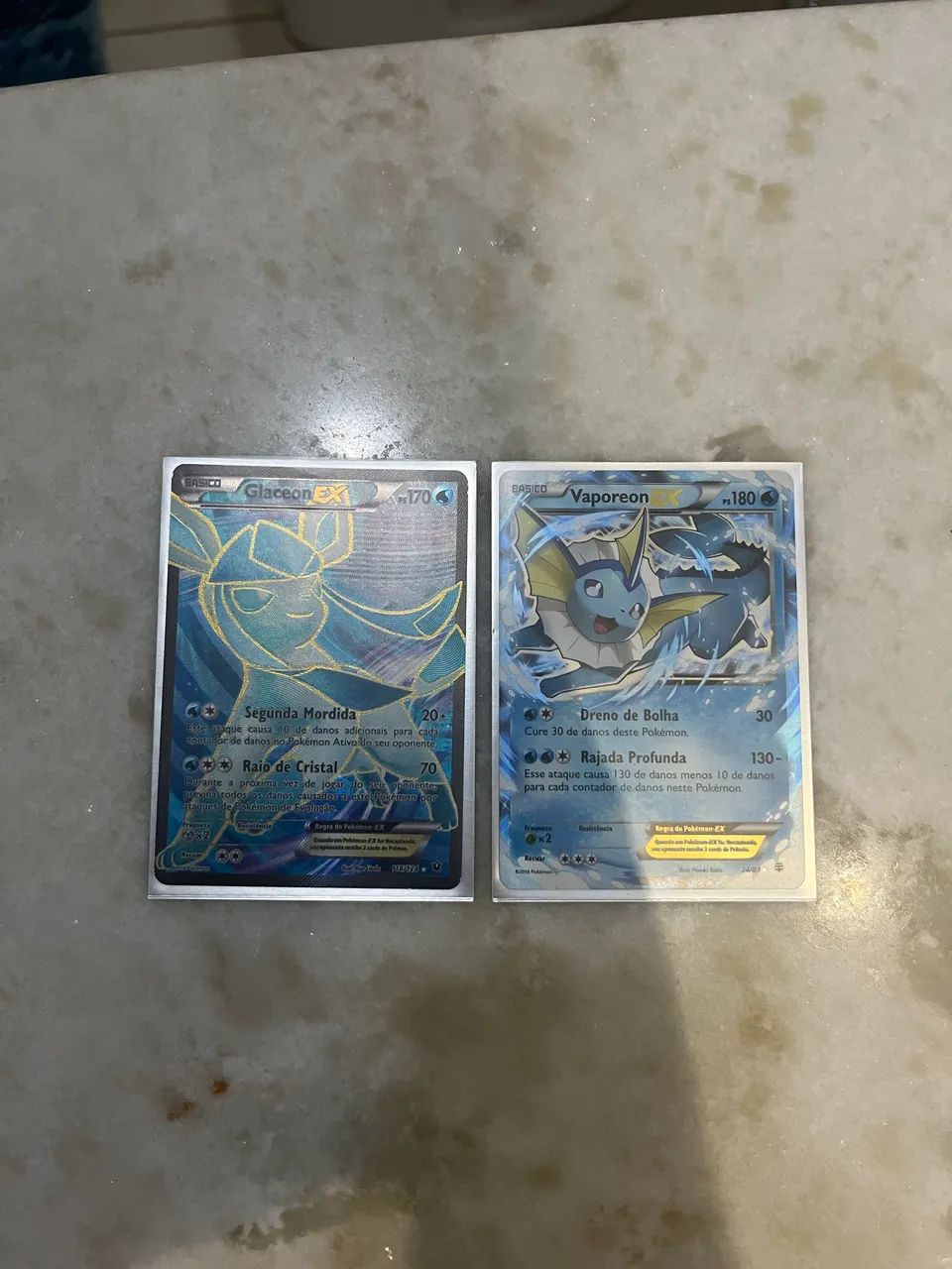 Glaceon EX e Vaporeon EX