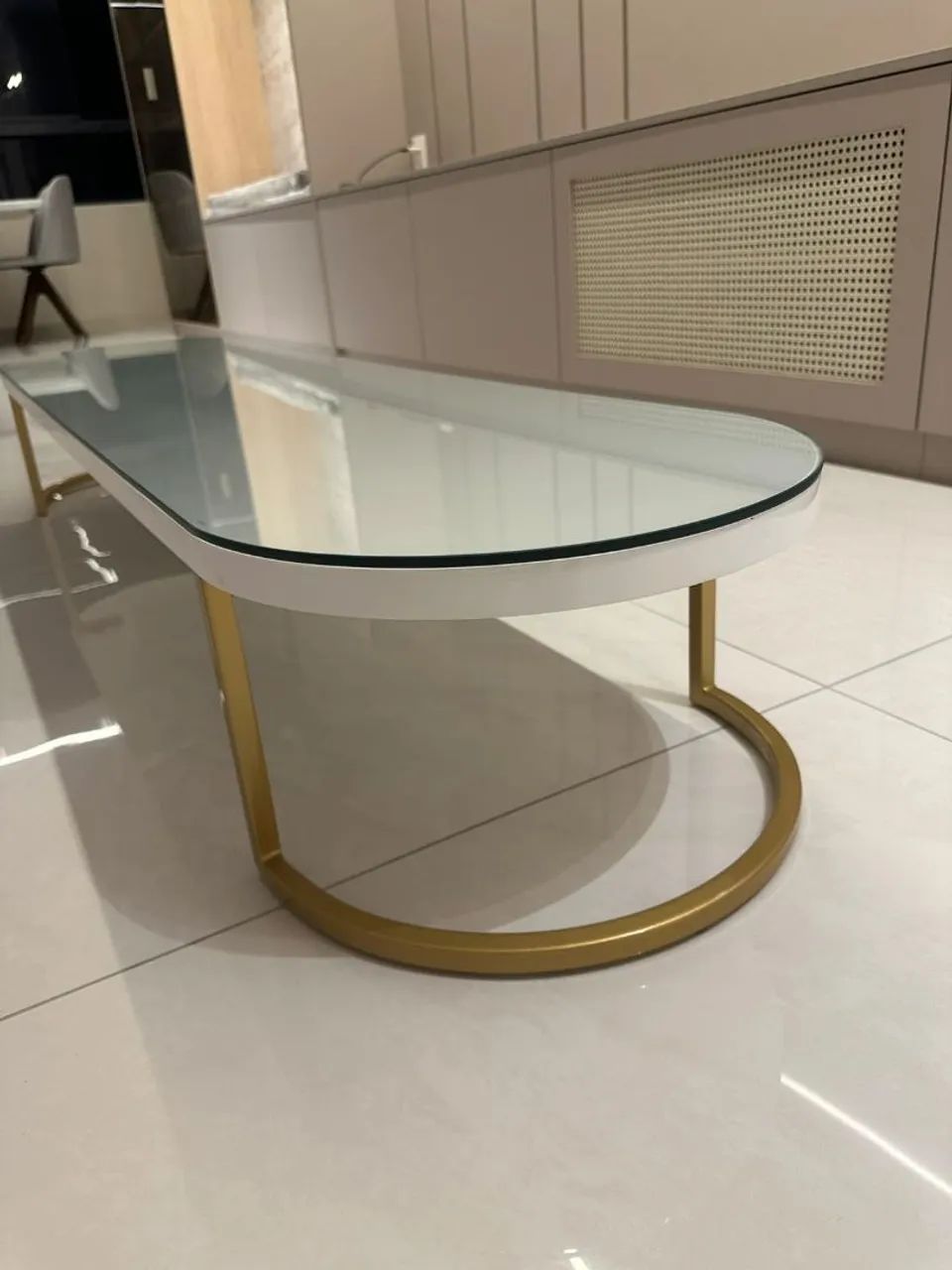 Mesa de centro em laca branca - Foto 4