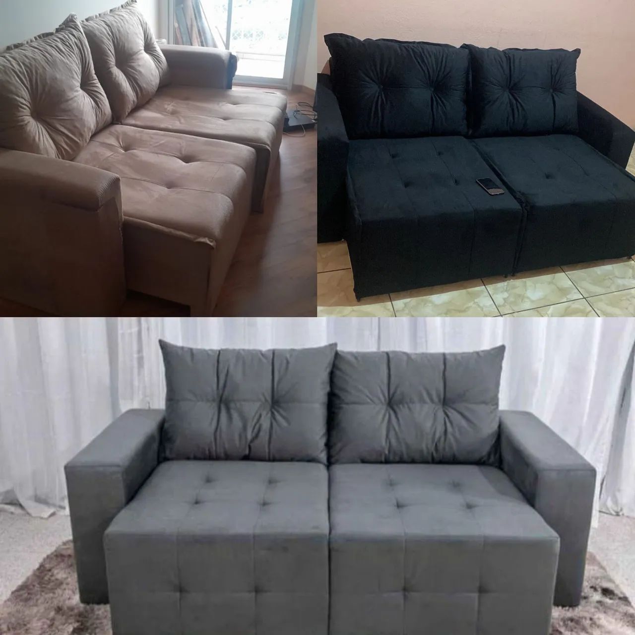 OFERTA DE FÁBRICA: SOFÁ RETRÁTIL 1.80m (PASSE O CEP) - Foto 2