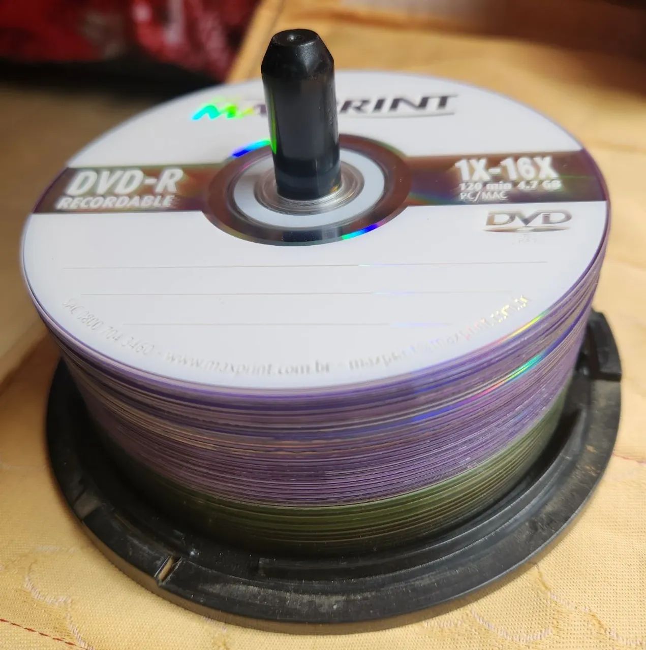 30 DVDs virgens para doação 