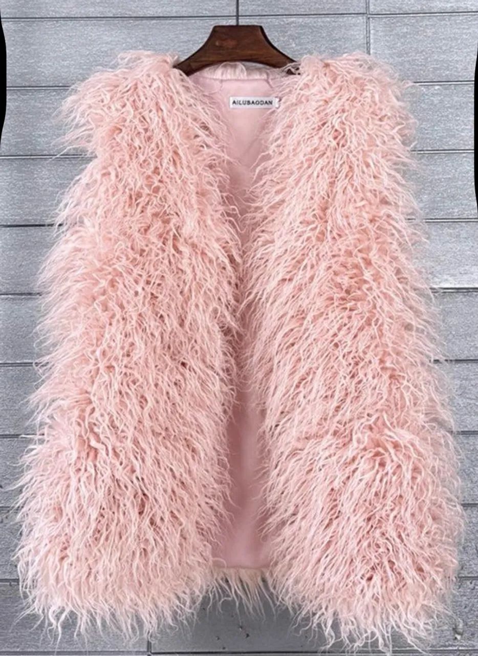 Colete Peluciado Rosa