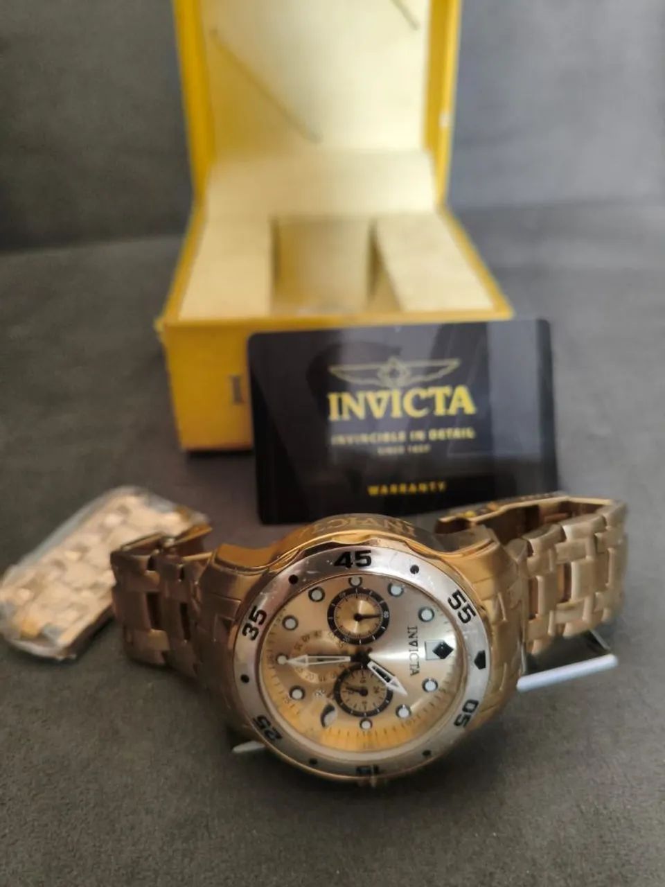 RELOGIO INVICTA PRO DRIVER DOURADO - Foto 2
