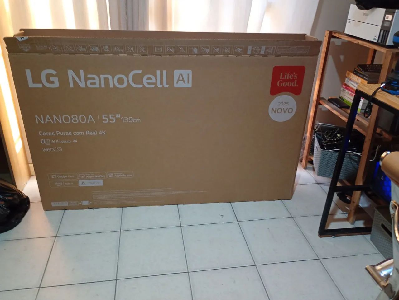 Caixa de Papelão de TV de 55 Polegadas LG NanoCell 2025 - Foto 3