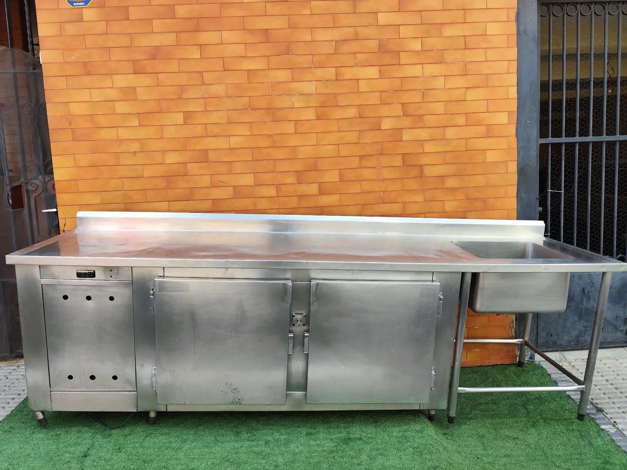 Blacao refrigerado pia inox 304 