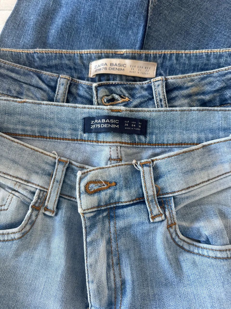 2 calças jeans zara - Foto 3
