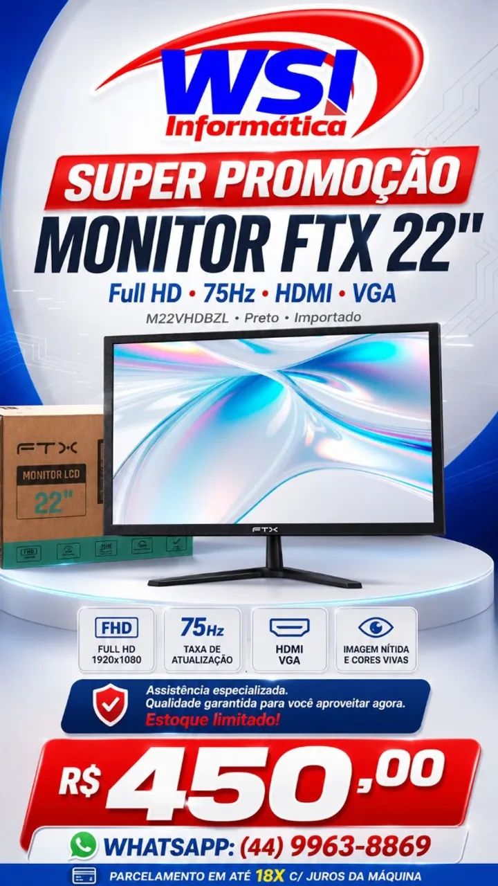 MONITOR FTX 22´