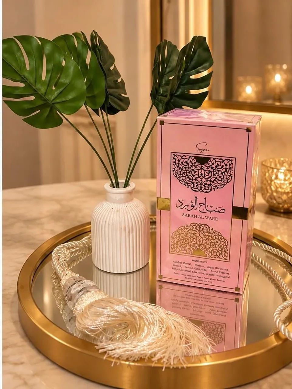 Kit perfume árabe feminino Sabah Wal Ward  - Foto 2