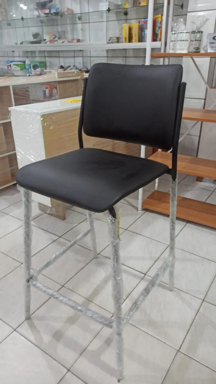 Banqueta preta alta   - Foto 3