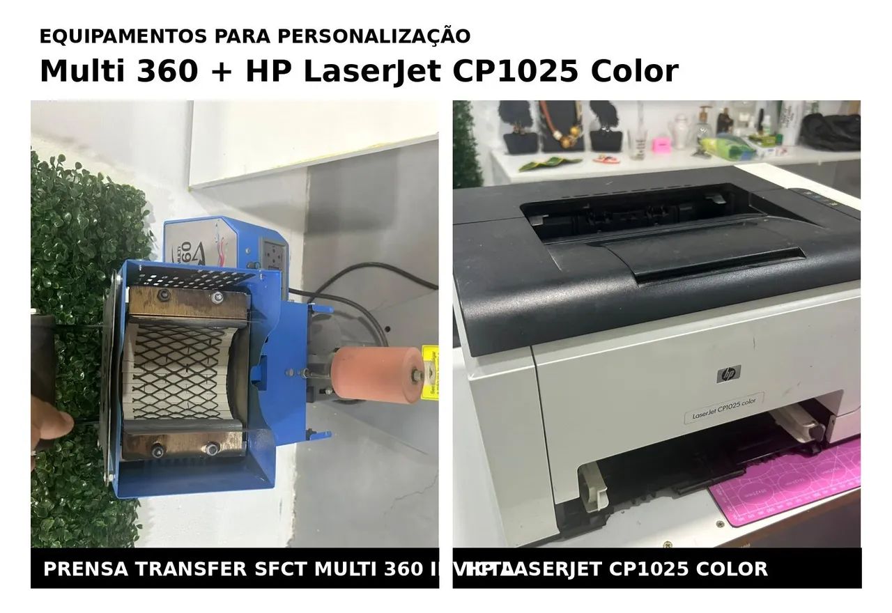 Prensa giro 360 + impressora a laser 