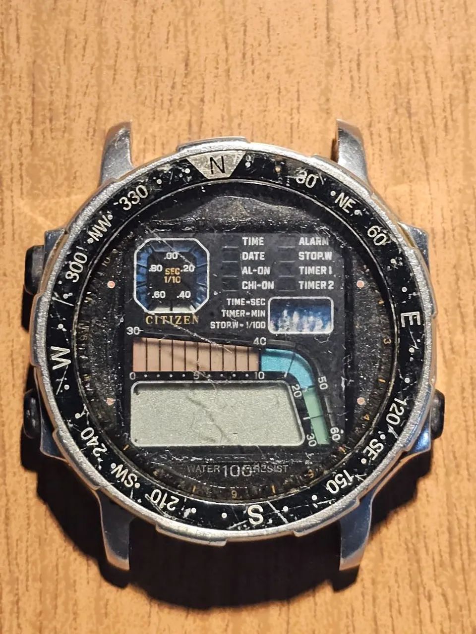 Relogio citizen windsurf para peças