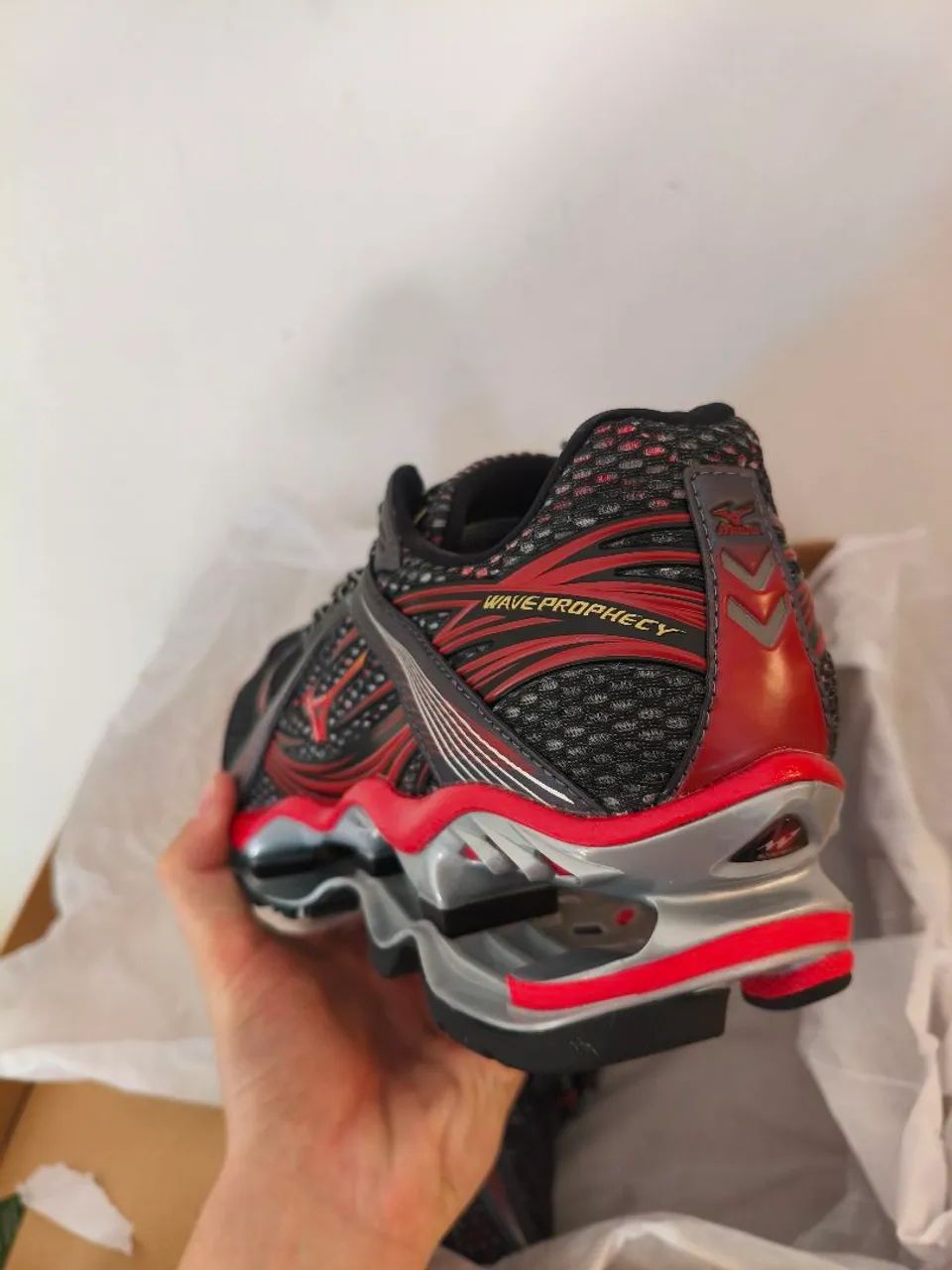 Tênis Mizuno Wave Prophecy 1 Vermelho  - Foto 5
