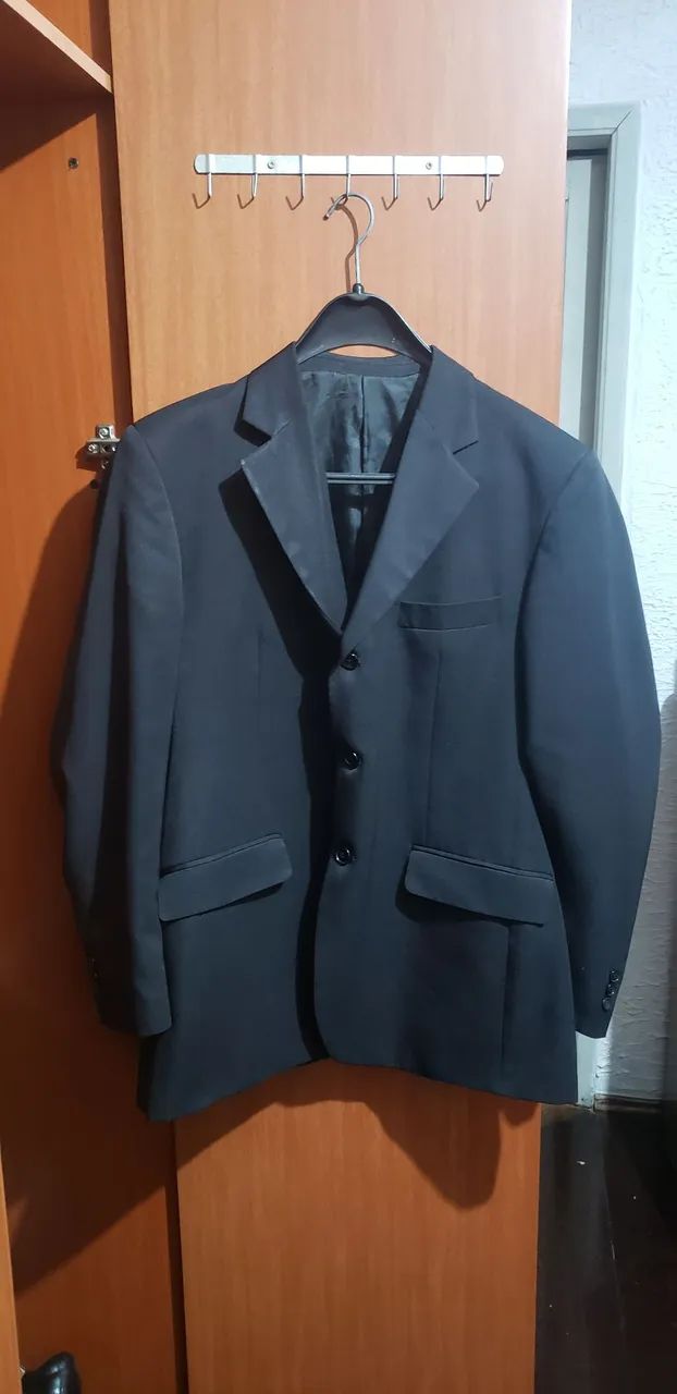 Paletó Social Colombo Line Premium  Preto Clássico