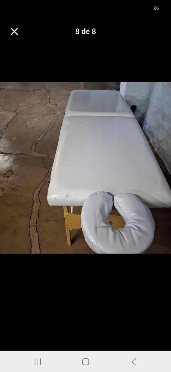 Maca de Massagem Portátil Dobrável - com apoio de cabeça
