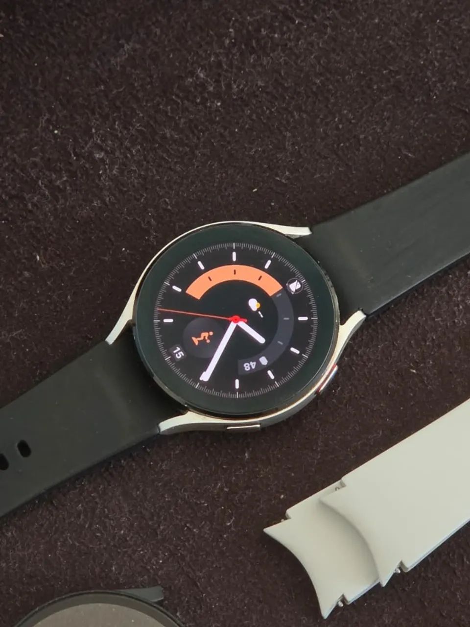 Samsung Galaxy Watch 4 44mm Prata + 2 Pulseiras + Capa Protetora - Foto 4