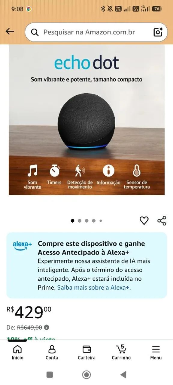 Alexa echo Dot 4 - Foto 2