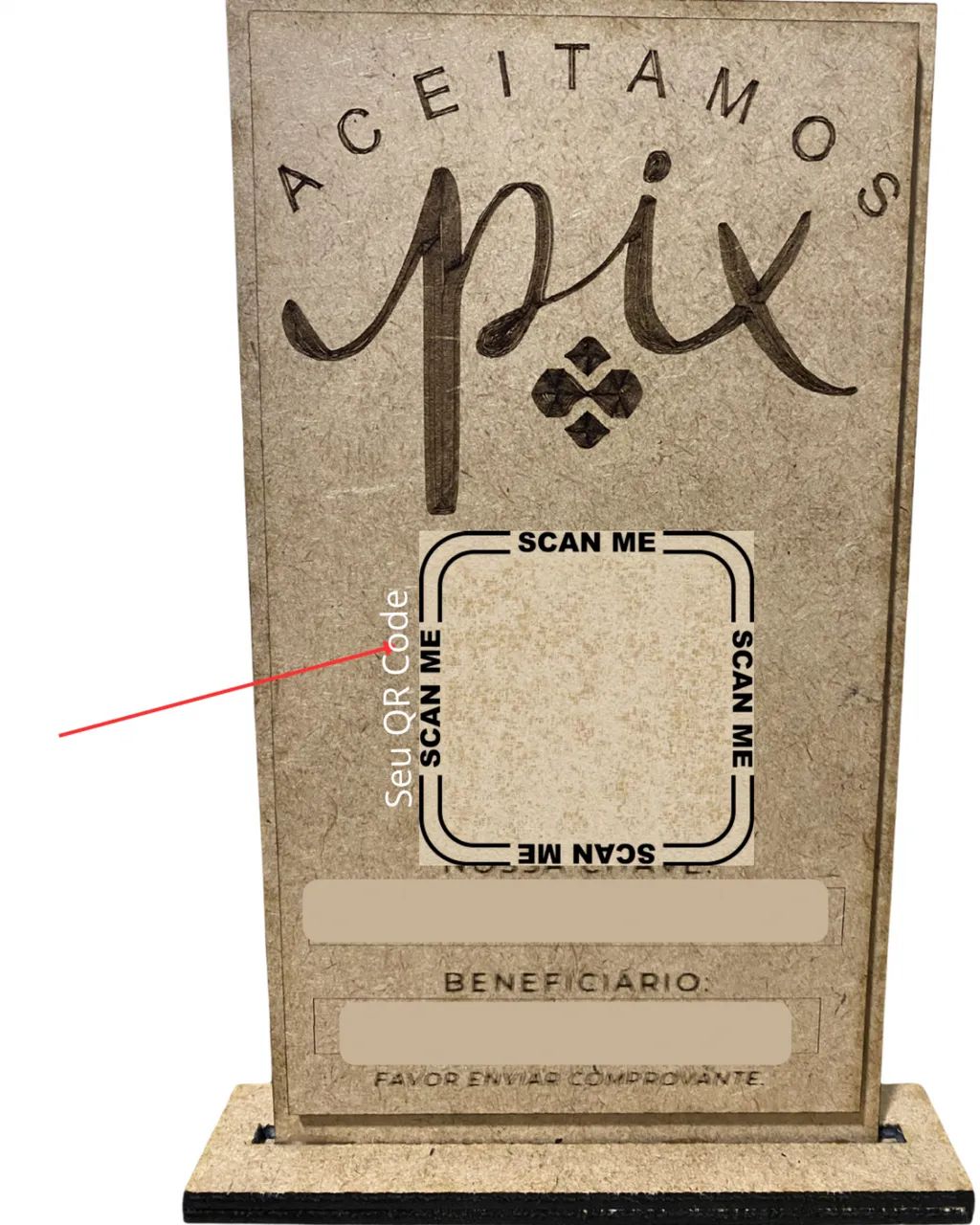 Placa personalizada de QR CODE 