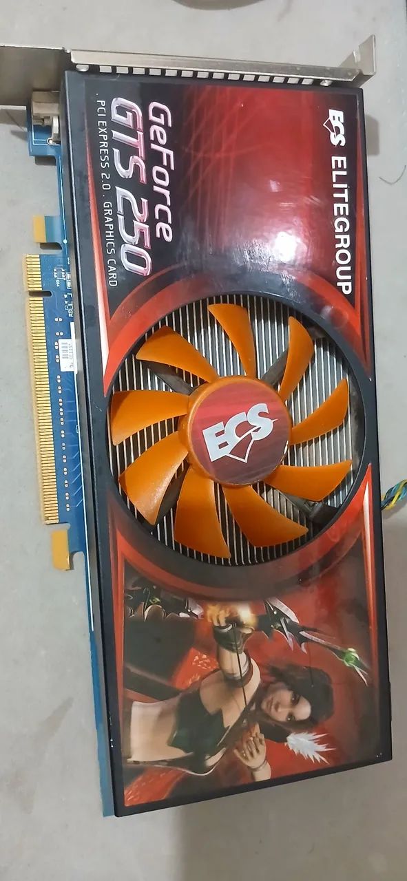 Placa de video gts 250 elitegroup defeito