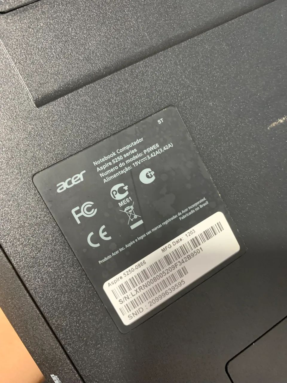 Notebook Acer Aspire pra Peças  - Foto 4