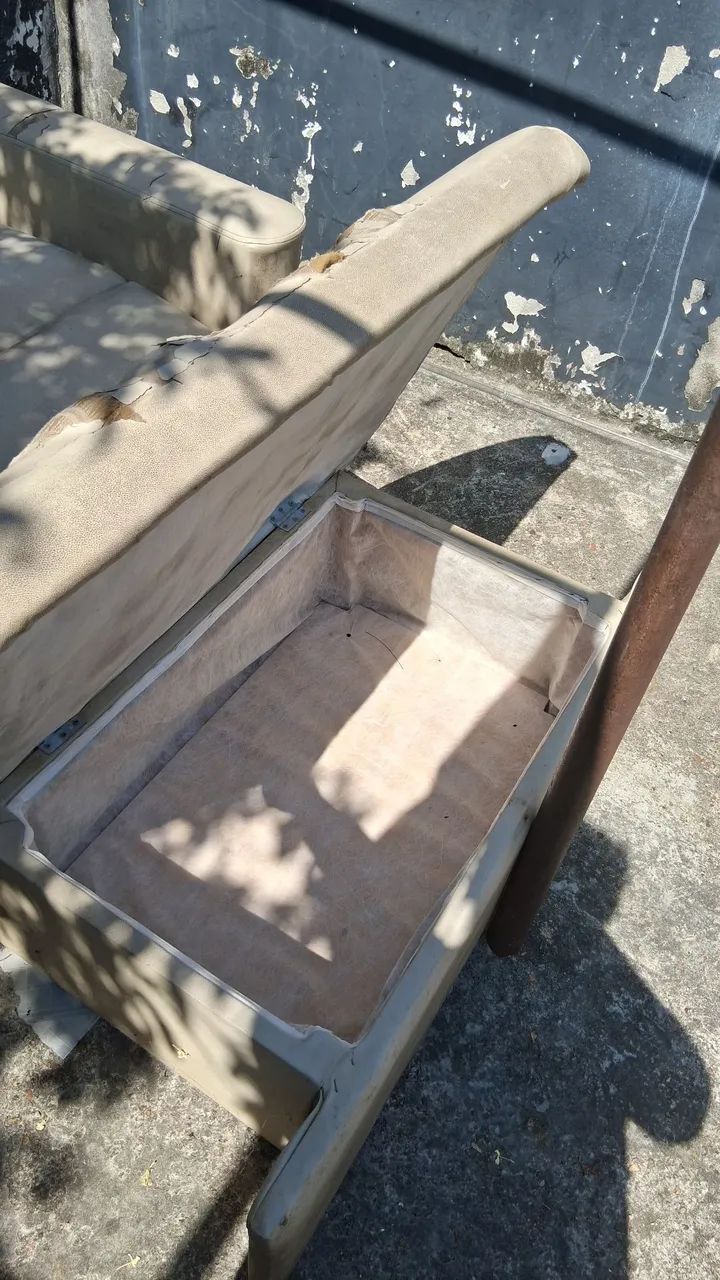 Sofa cama usado precisa de reforma - Foto 4