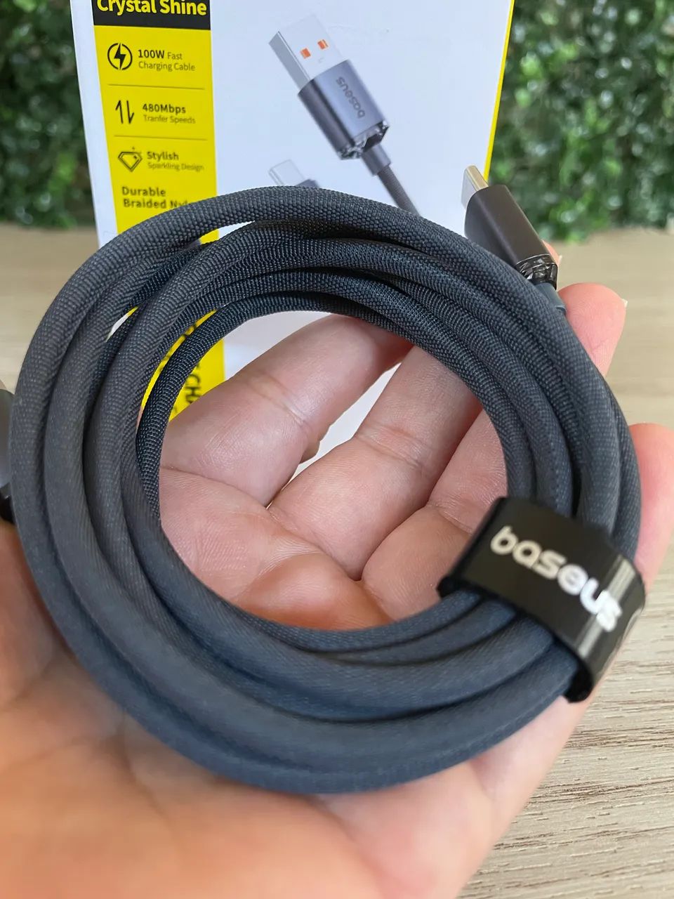 Cabo Baseus USB para C 100W  2M  - Foto 5