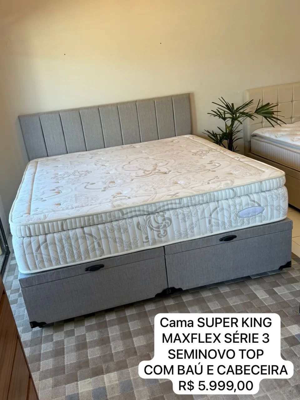Colchão king Maxflex látex seminovo 