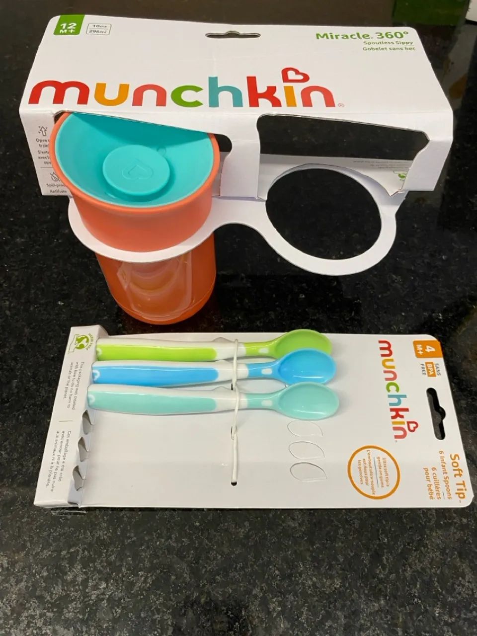 Kit 1 Copo 360 e 3 colheres Munchkin