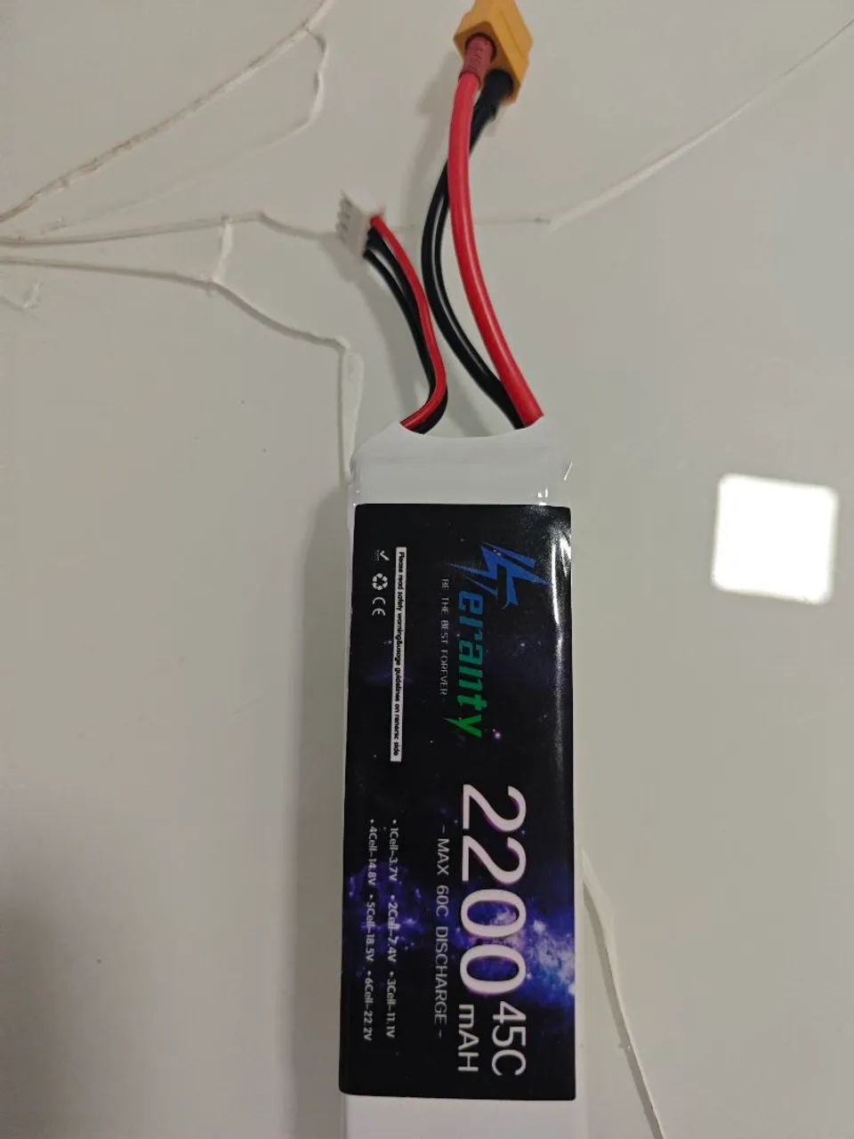 Bateria lipo 4S 2200 mah 14.8v Xt60 Drone e automodelos  - Foto 3