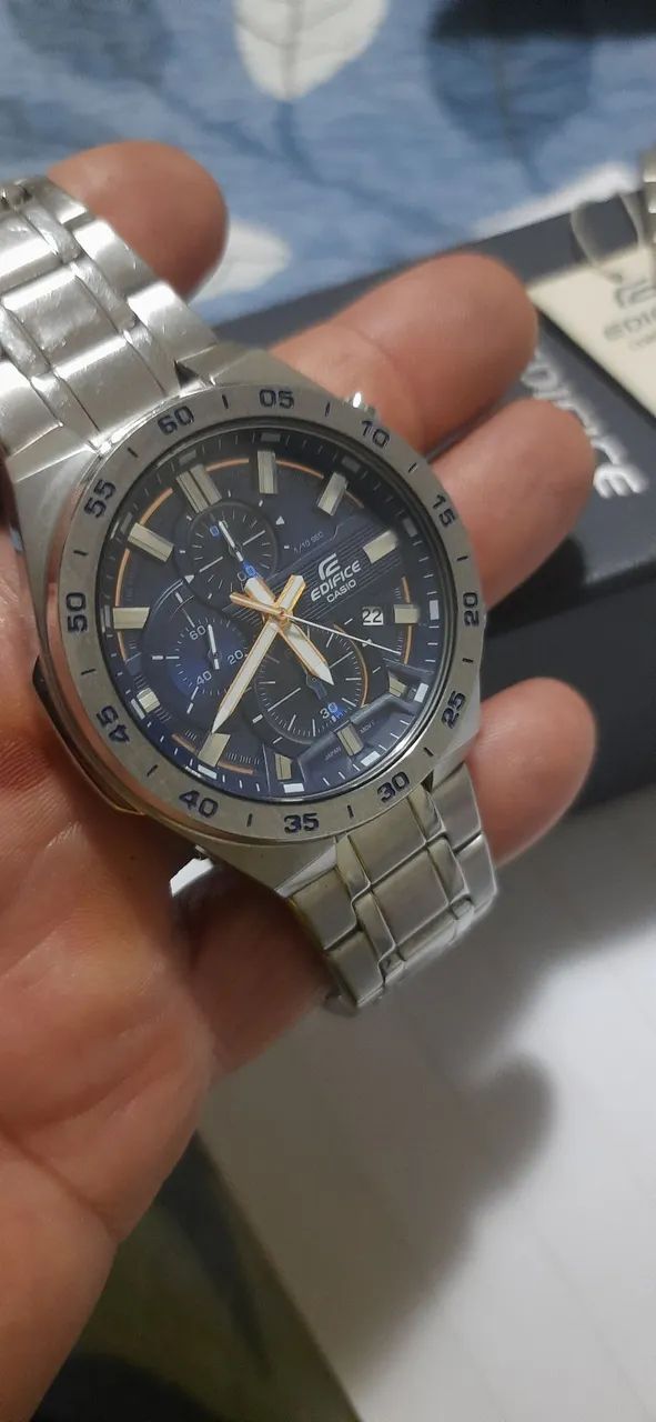 Vendo lindo relógio original edifice casio cronógrafo   - Foto 3