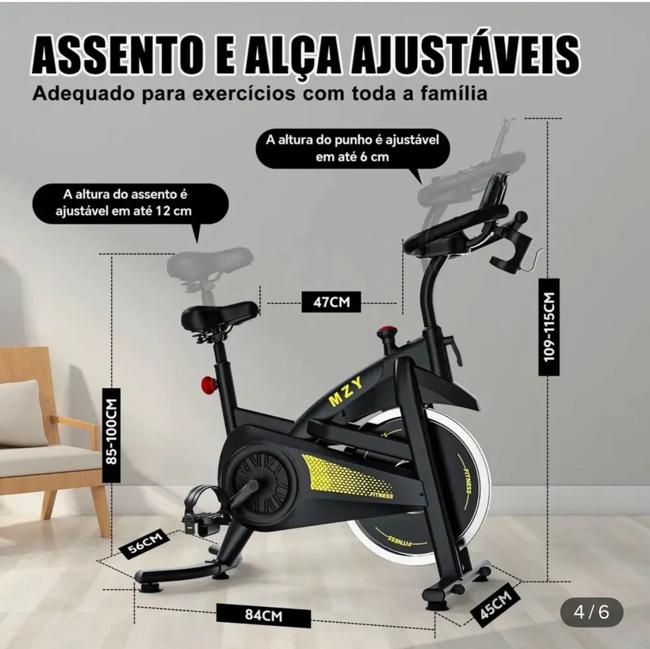 Bicicleta ergométrica top