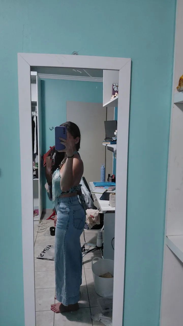Calça jeans pantacourt  - Foto 5