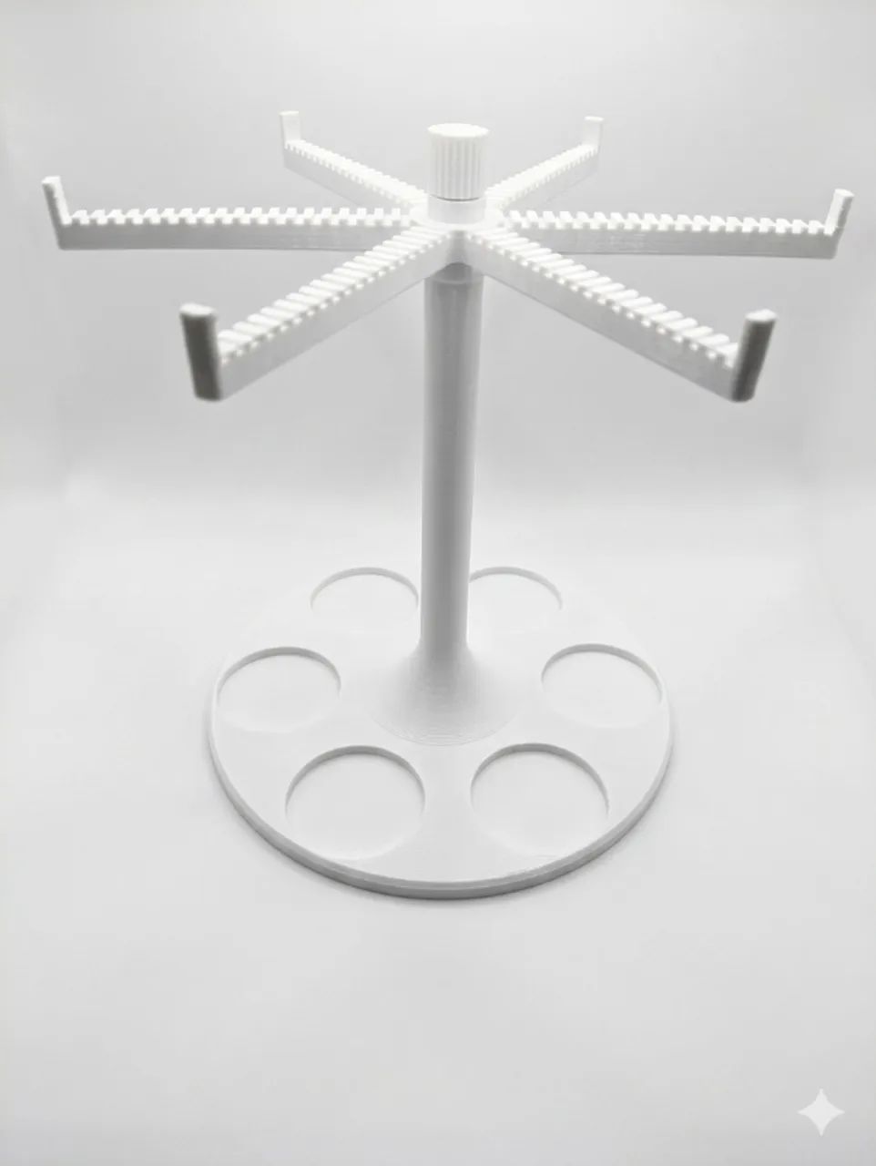 Porta Chaveiro 2 em 1 Rotativo com Base Organizadora para Mesa e Objetos Pequenos - Foto 2